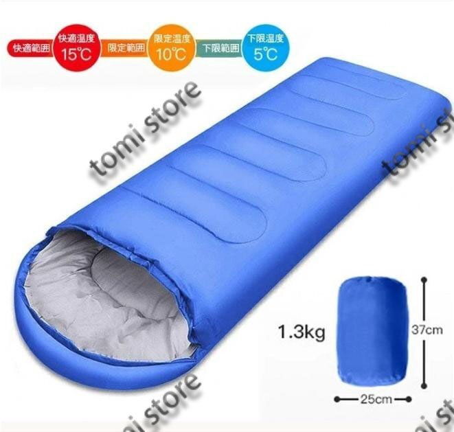 シュラフ キャンプ 寝袋 封筒型 保温 軽量 170T防水 使用温度-5度~15度 アウトドア シュラフ 車中泊 防災用 手出し可 丸洗い可能 春夏秋冬_画像10