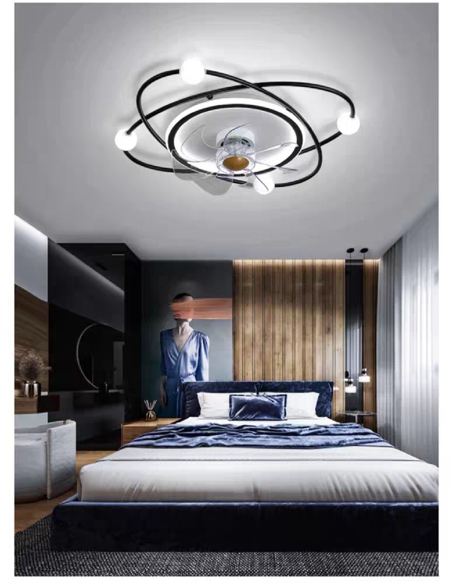  супер тихий звук потолочный вентилятор LED потолочный светильник освещение дистанционный пульт style свет возможность bed салон Gold living салон 