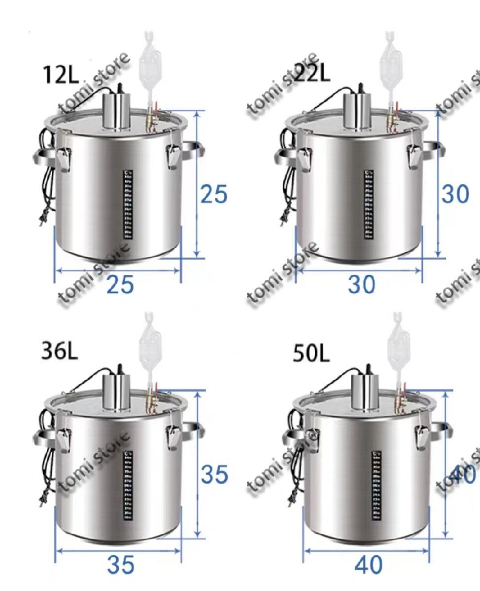発酵 タンク 醸造キット ミルク/ワイン/ビール醸造 ワイン樽 サーモスタット ミニビール樽 一定温度 ステンレス製 頑丈 100L_画像6