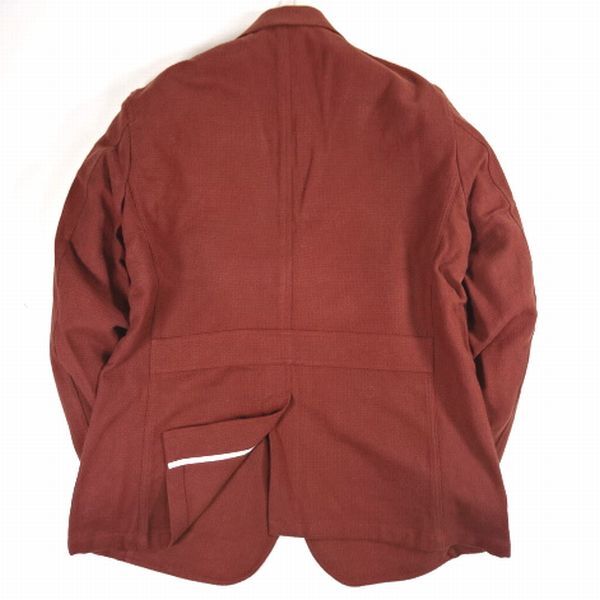 新品 SIMPLE LIFE シンプルライフ 定価2.09万 春 テーラードジャケット ブルゾン L 茶 コットン メンズ 男性 紳士用 シャツ カットソーにの画像7