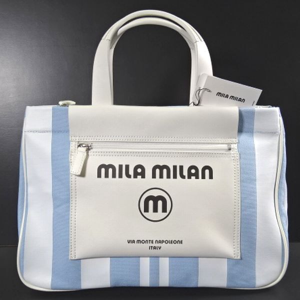  new goods regular price 1.98 ten thousand mila milan Mira Milan mi-choA4 tote bag 260502 white water man and woman use Mila Schon mila schon