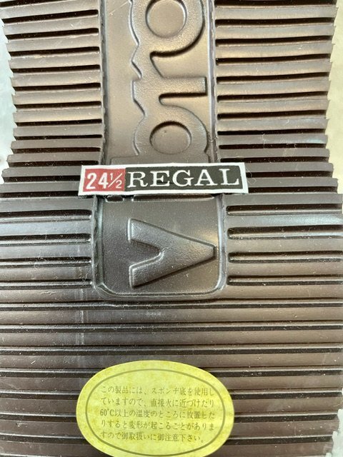 【未使用】 REGAL リーガル PROWALKER シューズ 24.5㎝ ダークブラウン キャンブレ生地 メンズ 普段使い 外回り ビジネス 通学 通学_画像7