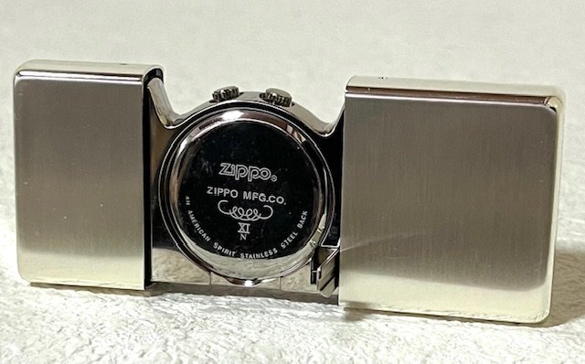 【未使用】ZiPPO ジッポー TIME TANK POCKET CLOCK ZiPPO CLOCK アラーム付き TT-206 置き時計 目覚まし時計 インテリア HMYの画像3