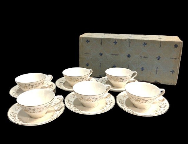 Noritake ノリタケ チャイナ カップ＆ソーサー 6客揃 セット 69191 2807 オールドノリタケ ティーカップセット ヴィンテージの画像1