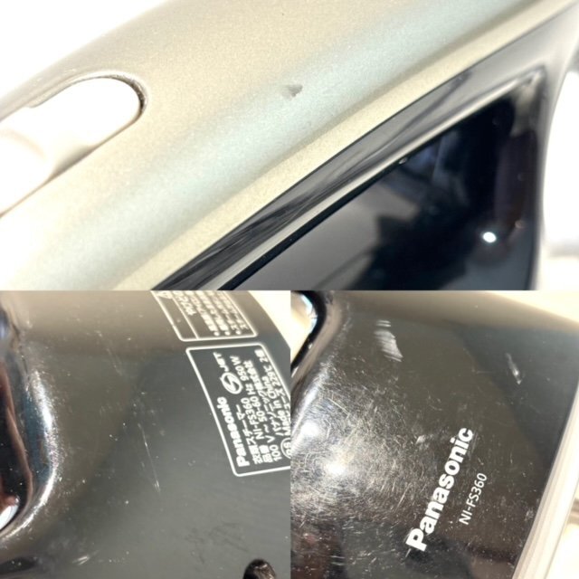 Panasonic パナソニック 衣類スチーマー NI-FS360 アイロン 2016年製 ハンディ ブラック シワ伸ばし 家電 出張にも HMYの画像9