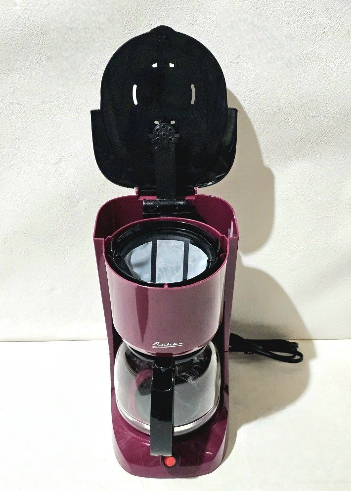 ★未使用★ ラノー コーヒーメーカー MJ-0636 ドリップコーヒー シンプル機能 ペーパーレスフィルター 10カップ HMYの画像5