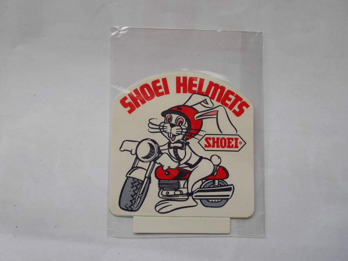  старый машина авто аксессуары Shoei шлем заяц стикер подлинная вещь 1970 годы Showa Retro noshiro Old таймер 