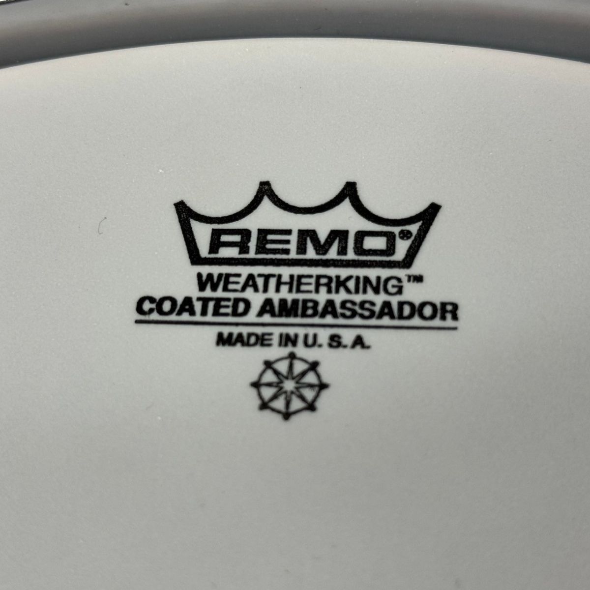 C853-K18-4968 Pearl パール スネアドラム 日本製 REMO WEATHER KING COATED AMBASSADOR made in USA ケース付き ②の画像8