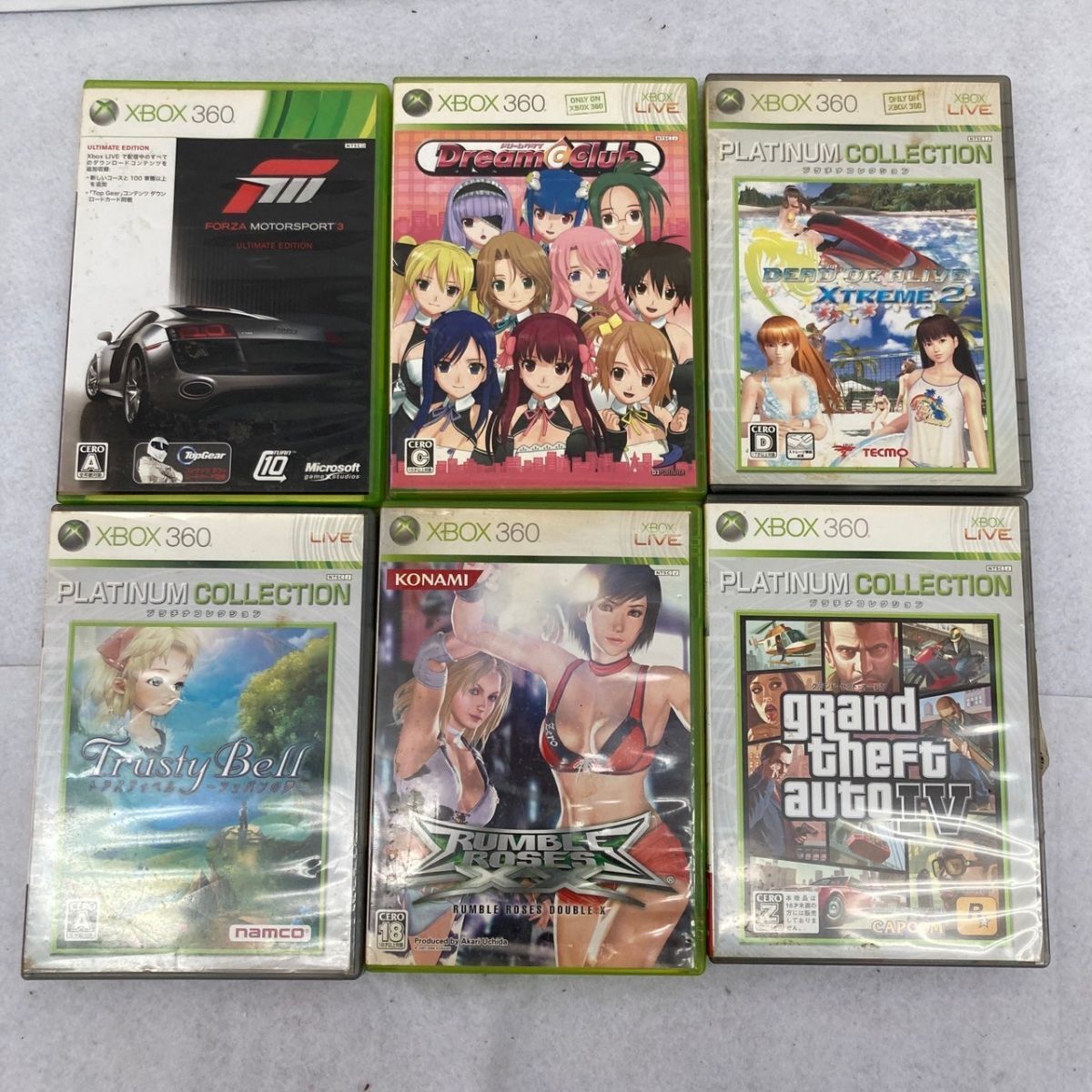 D147-△ XBOX360 ソフト 12本セット ランブルローズ/ドリームクラブ/デッドオアアライブ/グランドセフトオートIV 他 まとめ ②_画像2