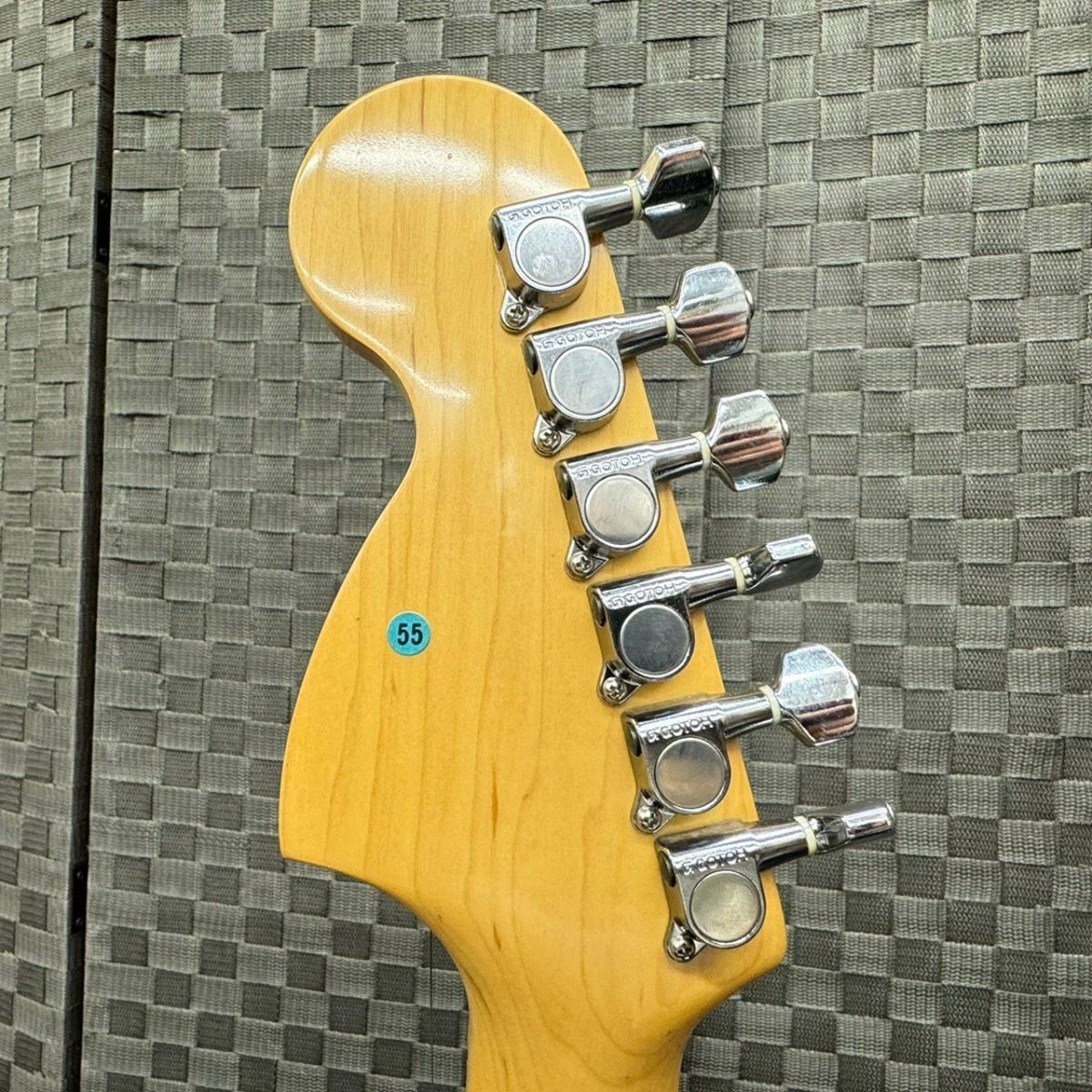 D814-O50-164 Fender Japan フェンダー ジャパン STRATCASTER ストラトキャスター 黄色 オリジナルカスタムボディ ソフトケース 音出しOK⑥の画像7