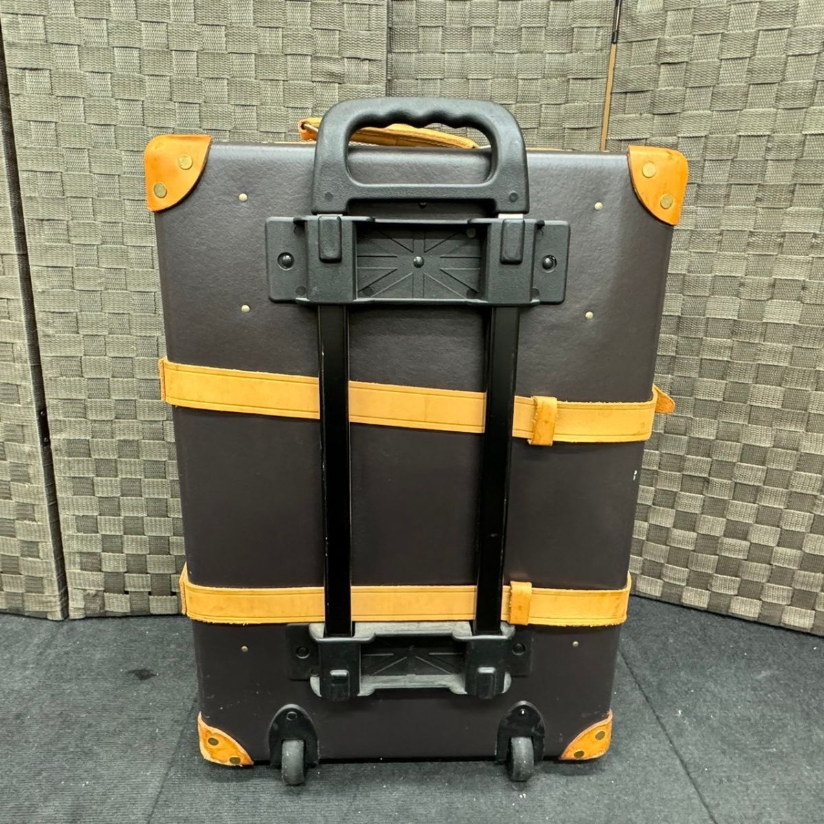 D810-K57-51 GLOBE TROTTER glove Toro ta- Carry case carry bag suitcase Brown key attaching approximately height 58× width 39× inset approximately 18cm⑥