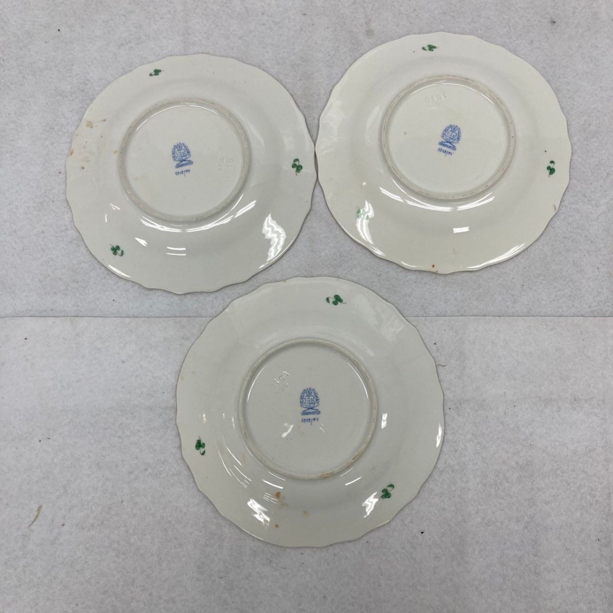 D133-K44-4423 HEREND ヘレンド インドの華 プレート 5枚セット 皿 金彩 洋食器 まとめ 約直径19×高さ2.5cmの画像4