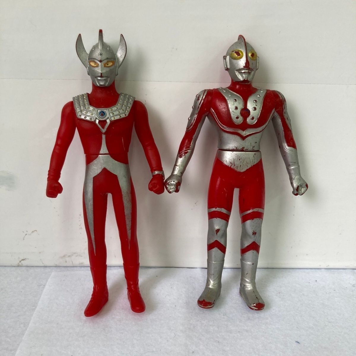 D102-K44-4091◎ ウルトラマン ソフビ フィギュア 4点セット 帰ってきたウルトラマン/ゾフィ/80/タロウ 全長約16-17cm まとめ ②の画像2