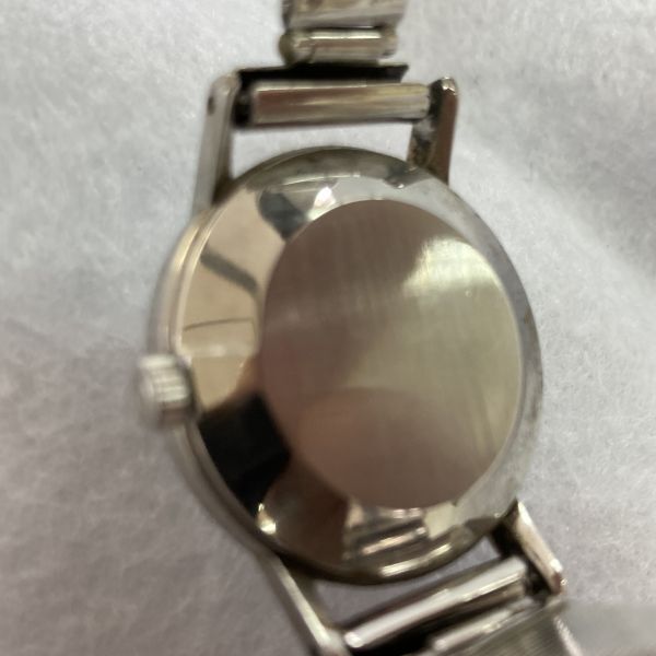E608-O48-166◎ OMEGA オメガ DE VILLE デビル 手巻き シルバー文字盤 ローマン ラウンド レディース 腕時計 稼動 ④の画像6