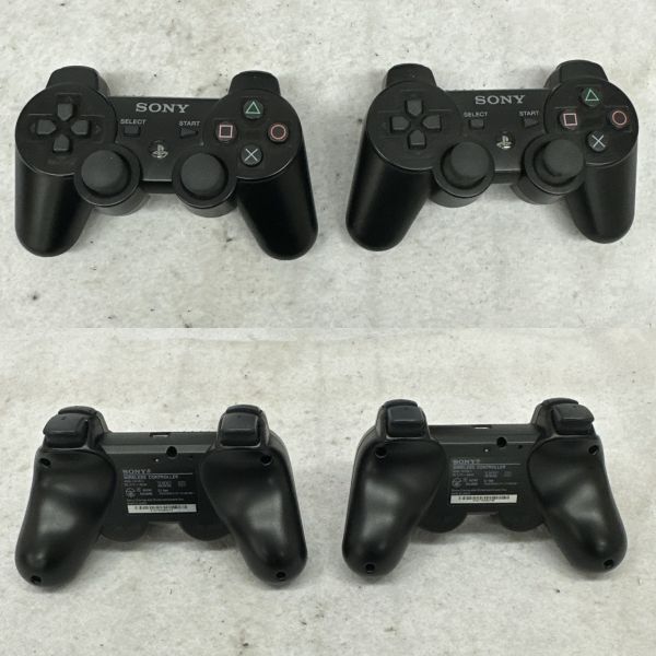 F460-O48-11 SONY ソニー PlayStation3 プレイステーション3 本体 CECHB00 ブラック/コントローラー2個/箱/ケーブル付き PS3 通電OK ②_画像7