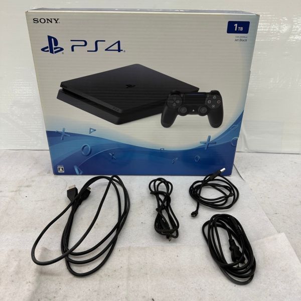 F453-O48-32 SONY ソニー PlayStation4 本体 CUH-2000B ジェットブラック プレイステーション4 PS4 コントローラー/箱付 通電OK ②_画像10