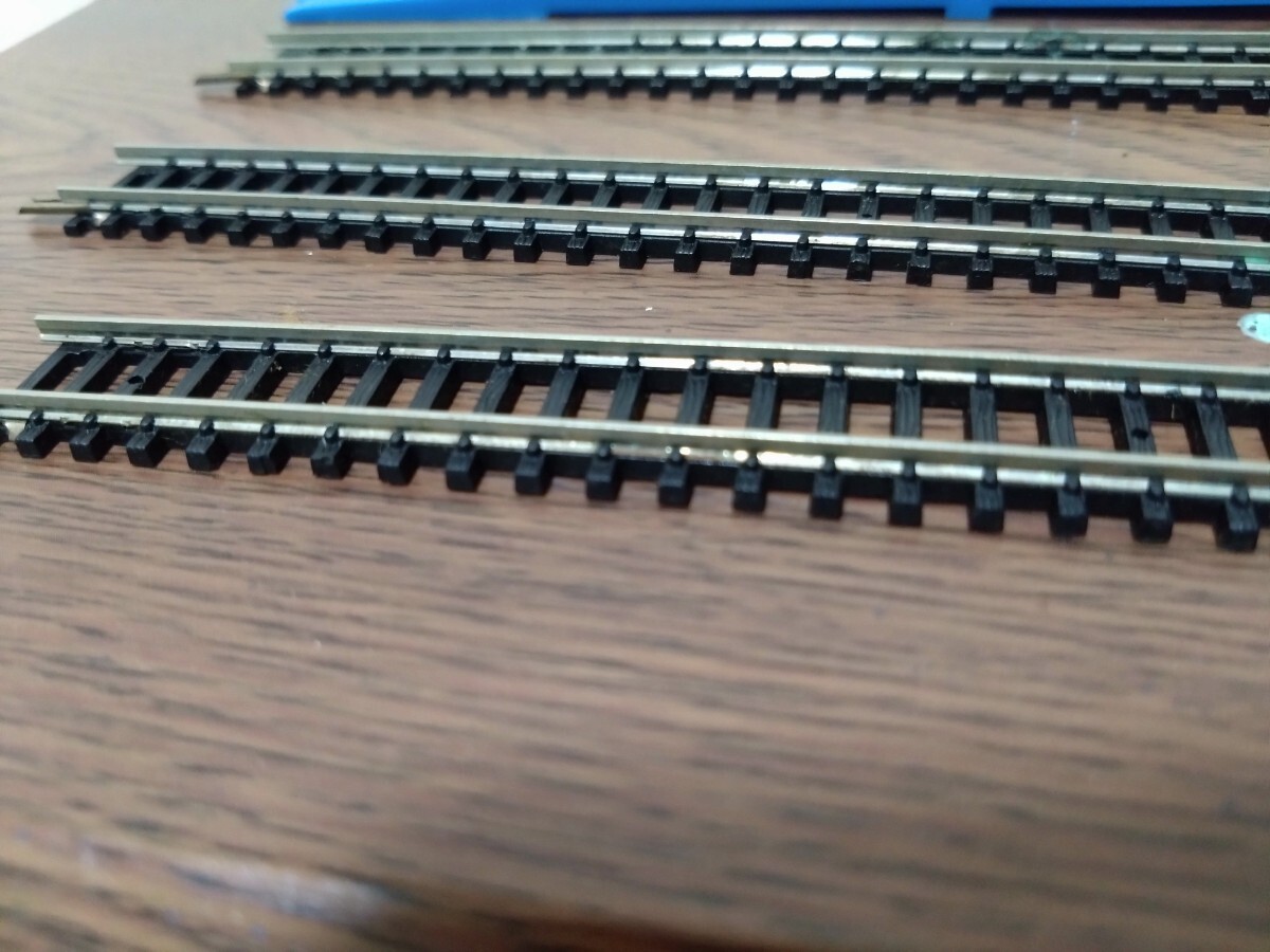 KATO N gauge bending line + direct line rail Point is junk other used 