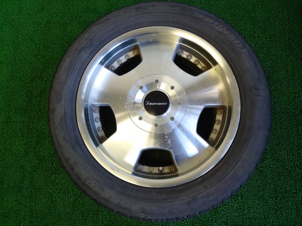 社外 Dunemar 17×7J +25 6H/139.7 ダンロップ GRANDTREK PT3 225/55R17 夏タイヤ付4本 ハイエース 中古 売切!!の画像2