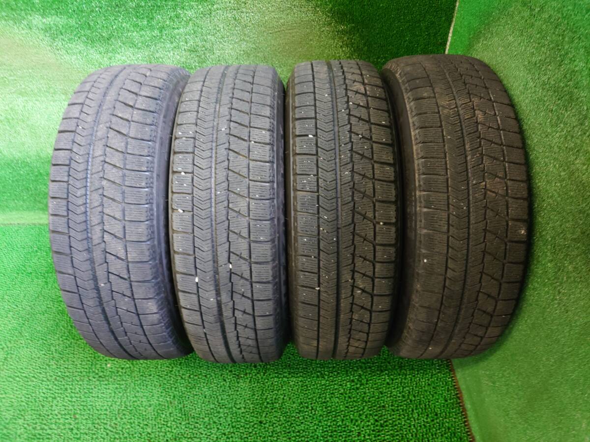 社外アルミホイール 14×5.5 +38 4穴マルチ 165/70R14 BS冬タイヤ 4本 売切!!の画像6