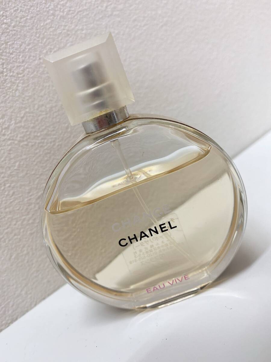 ＃6414 シャネル 香水 Chanel チャンス オー ヴィーヴ eau vive オードドゥトワレット スプレー 50mL 箱無し 内容量８割以上_画像2