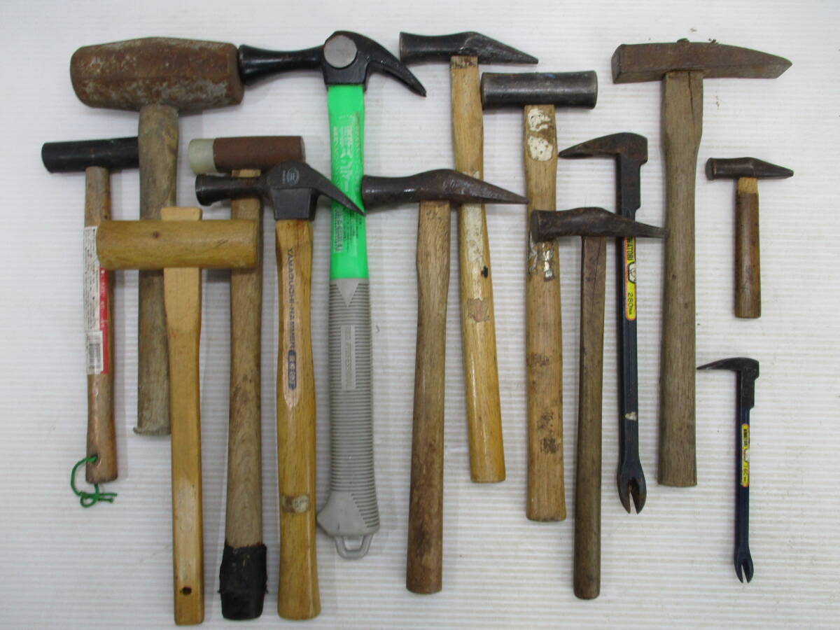 D104 carpenter's tool * stone head * Raver * temporary frame Hammer, gold ., both . sledgehammer, crowbar etc. together 