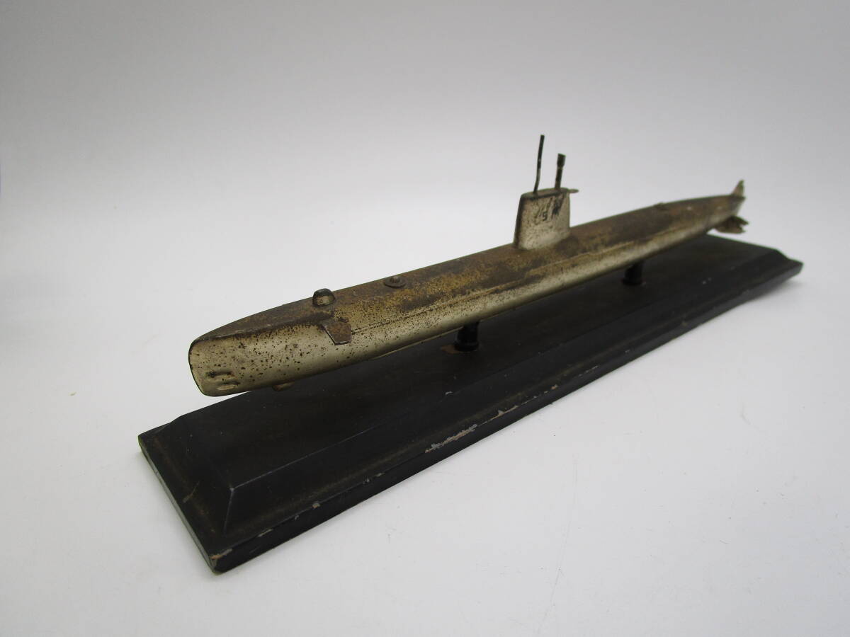 国産潜水艦第１号「おやしお」511 初代 川崎重工業 置物 フィギュア 25.5㎝ 692ｇ 現状品 (SL147の画像2
