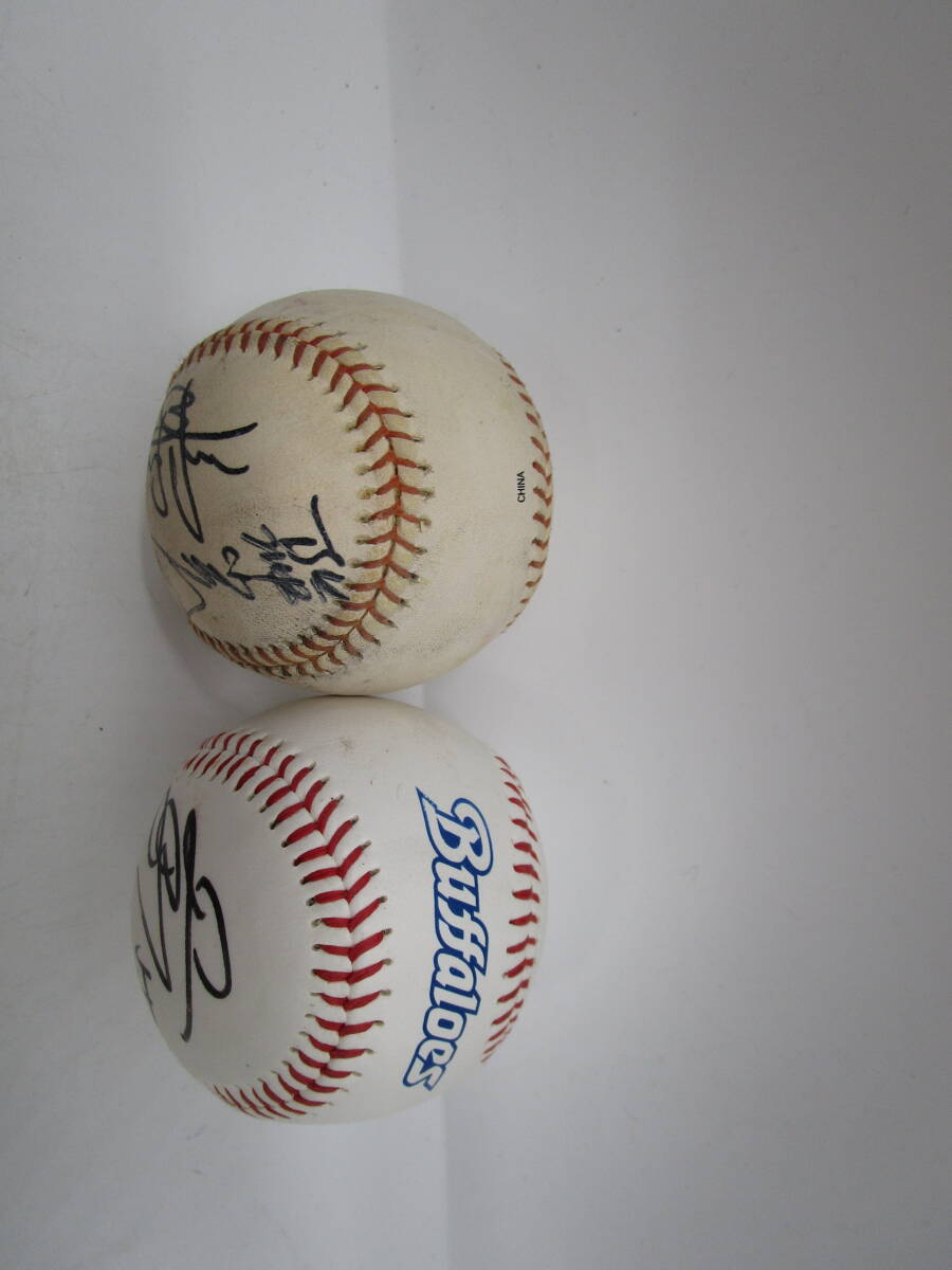 .?? autograph ball details unknown 12 number? ANGEL Buffalo z55 number 2 piece set present condition goods (MCXZA