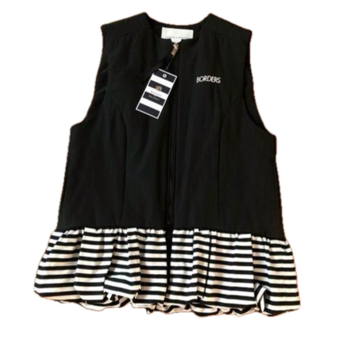 ボーダーズアットバルコニー新品ペプラムベスト