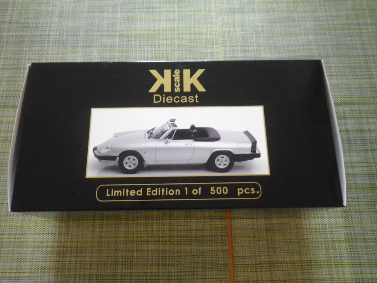 ☆1/18/KK-Scale/Limited Edition・アルファロメオ・スパイダー・ 500台限定モデル・シルバー超美品☆の画像1
