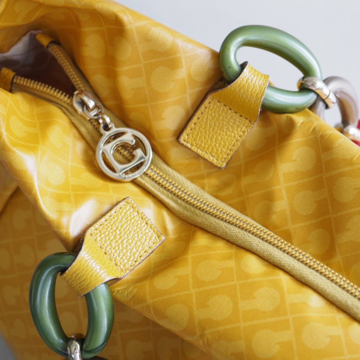  Gherardini GHERARDINI G любитель цепь большая сумка one сумка на плечо желтый общий рисунок Logo / бренд женский 