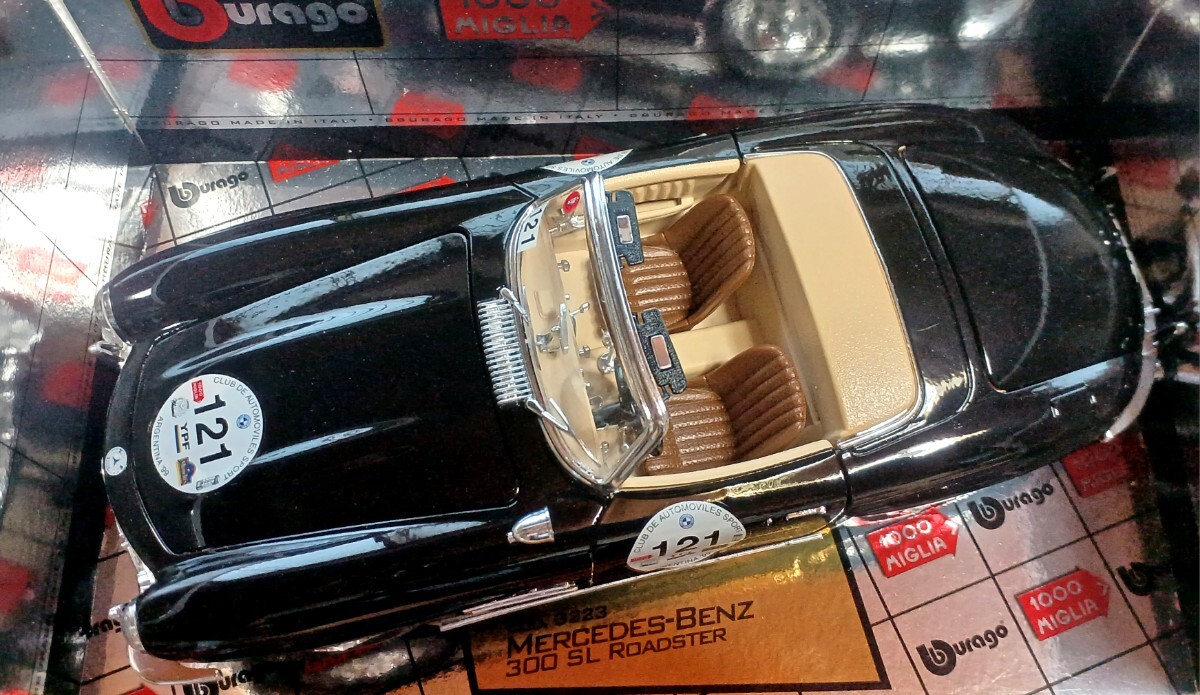 1/18 メルセデス・ベンツ 300SL ロードスター 1957 made in Italy 1000MIGLIA buragoの画像2
