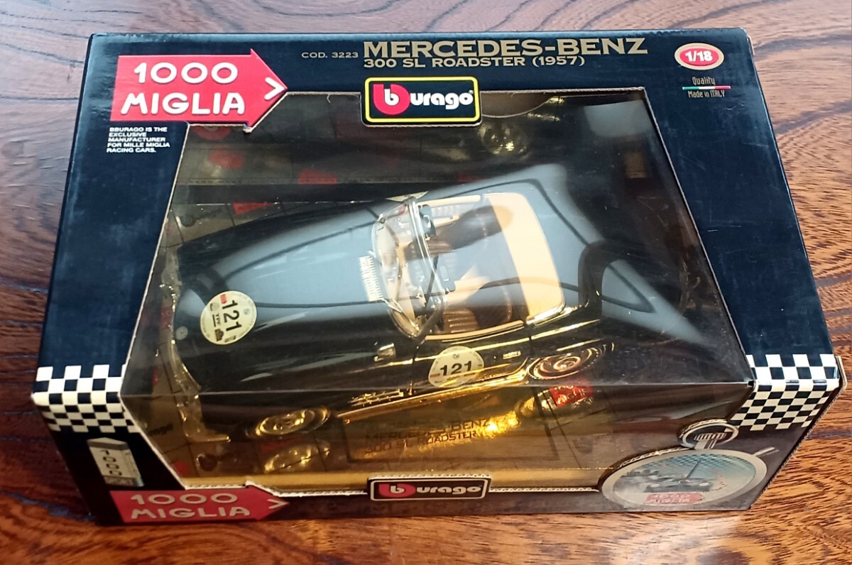 1/18 メルセデス・ベンツ 300SL ロードスター 1957 made in Italy 1000MIGLIA buragoの画像6