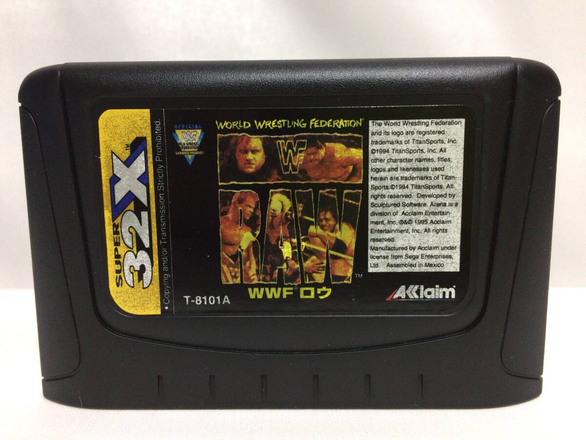 スーパー32X WWF ロウ 箱、説明書付 ／SEGA メガドライブ 32X WWF RAWの画像2