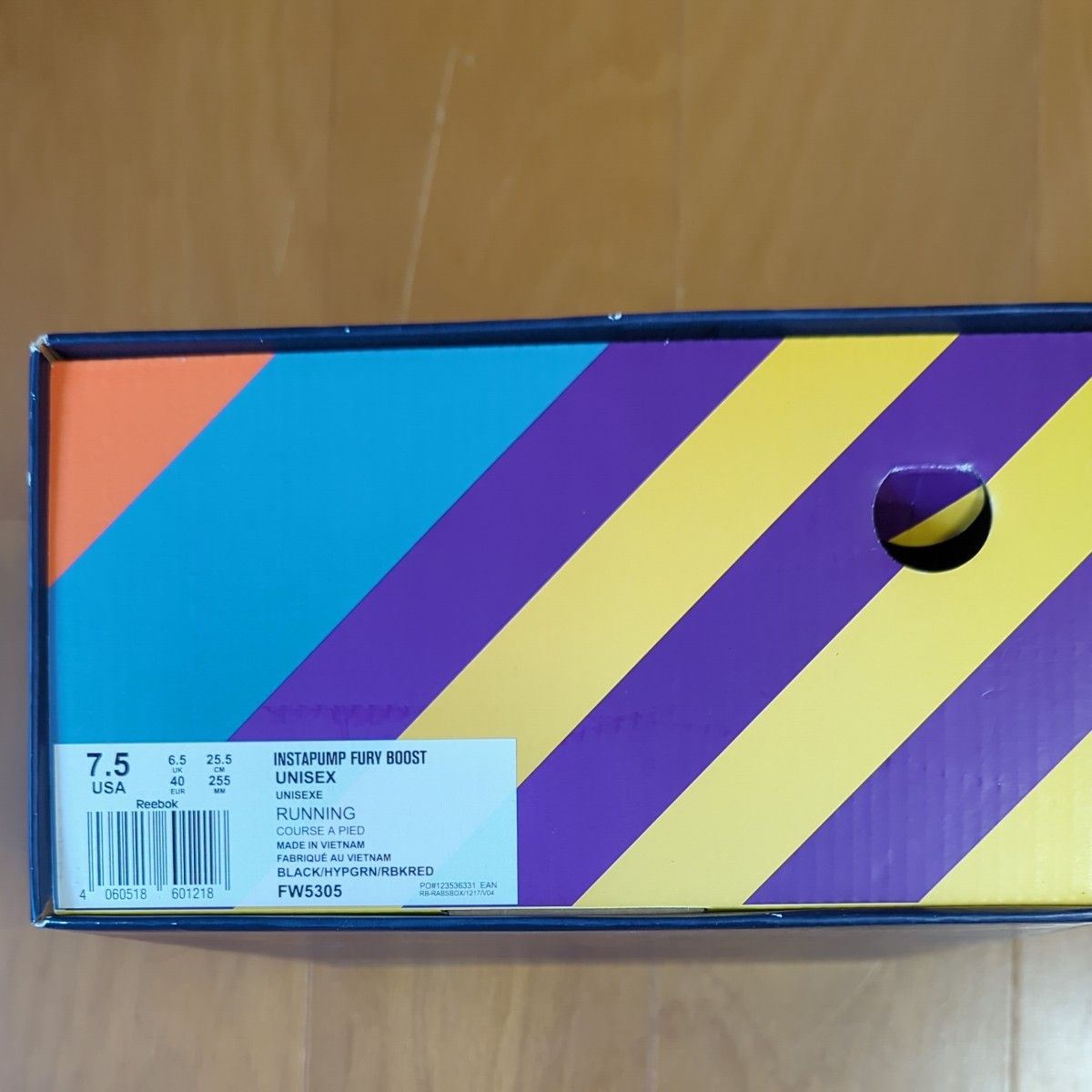 新品未使用 Reebok × adidas インスタポンプ フューリー ブーストシトロンInstaPump Fury 25.5cm
