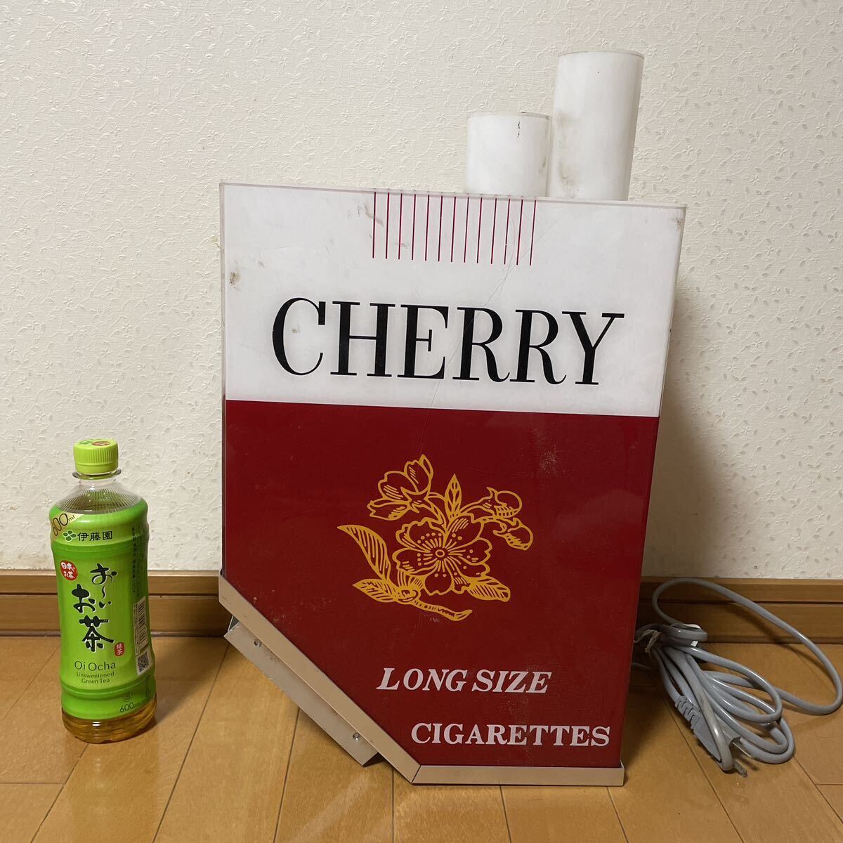 電光看板 アンティーク 昭和レトロ 希少 看板 置物 Cherryたばこ の画像3