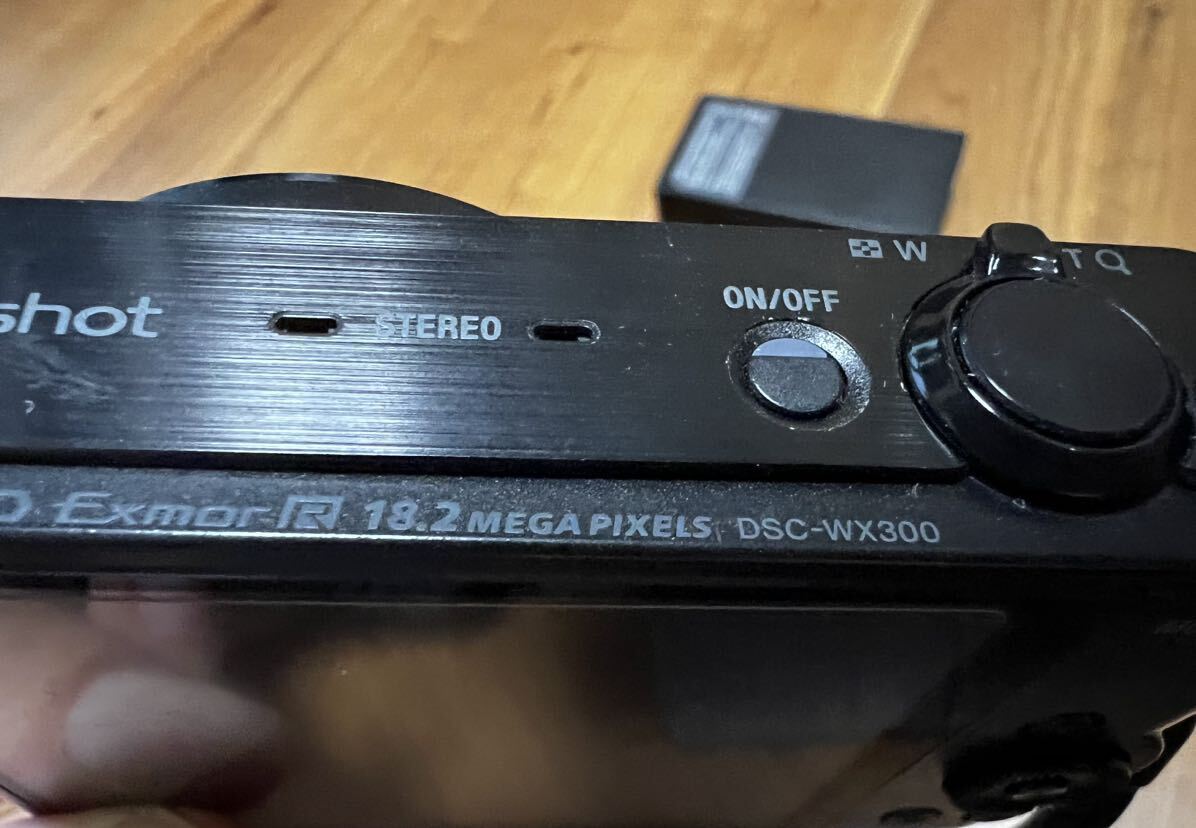 SONY コンパクトデジタルカメラ DSC-WX300　黒色　ブラック　動作確認済み　デジカメ　ソニー　20x　optical Zoom_画像5