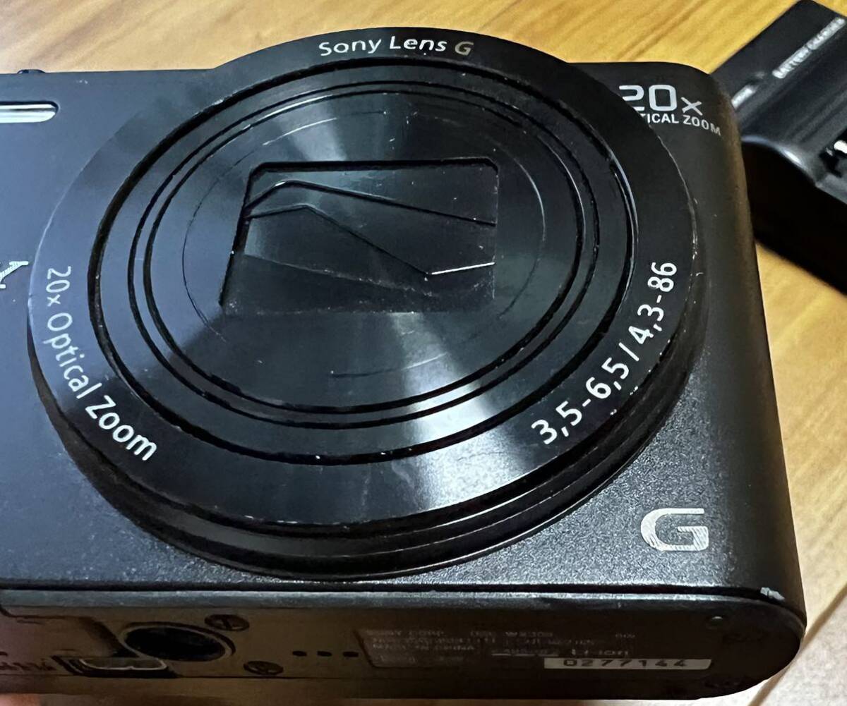 SONY コンパクトデジタルカメラ DSC-WX300　黒色　ブラック　動作確認済み　デジカメ　ソニー　20x　optical Zoom_画像7