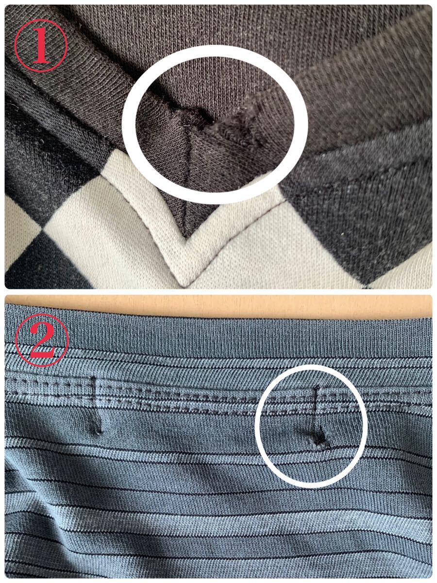 春夏秋！Tシャツ４枚セット（難あり） BURBERRY BLACKLABEL/バーバリーブラックレーベル 3(L) メンズ 本物（百貨店購入）の画像6
