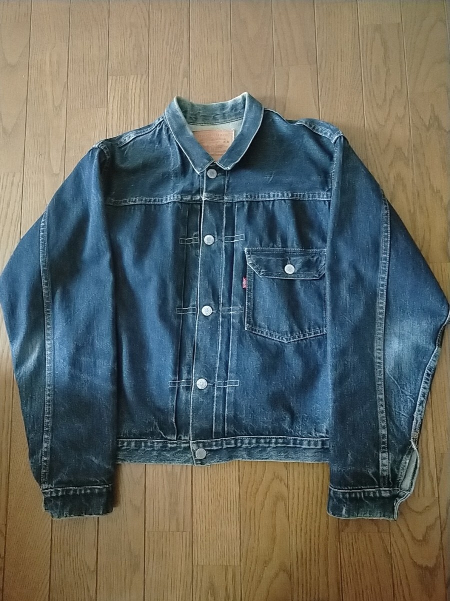 Levi's 506XX 1st 復刻 555 バレンシア 米国製 40 デニムジャケット_画像1