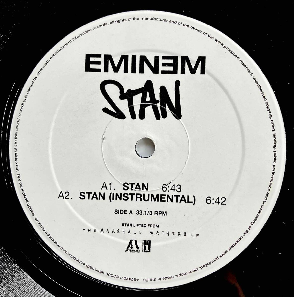 Eminem / Stan【12''】2000 / UK / Aftermath Entertainment / 497 470-1の画像3