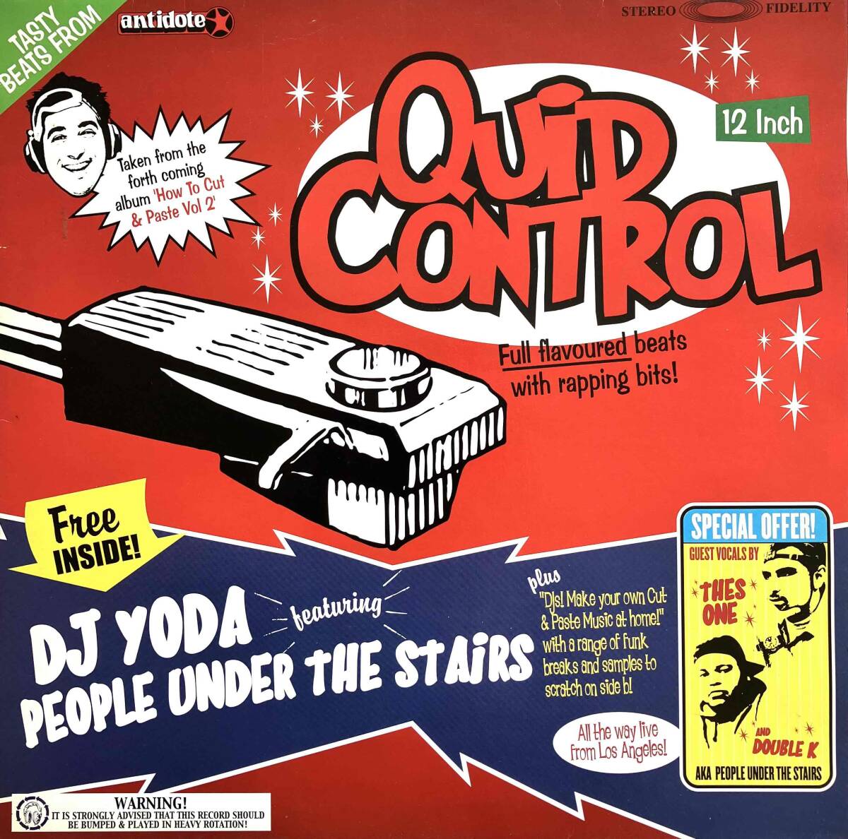 DJ Yoda Featuring People Under The Stairs / Quid Control【12''】2002 / UK / Antidote / ANTT 1003 / 検索：333yen vinylの画像1