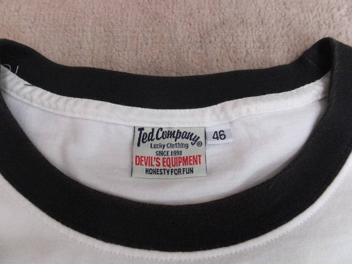 テッドマン 半袖Ｔシャツ 中古実用品 サイズ４６（ＸＸＬ） 白の画像3