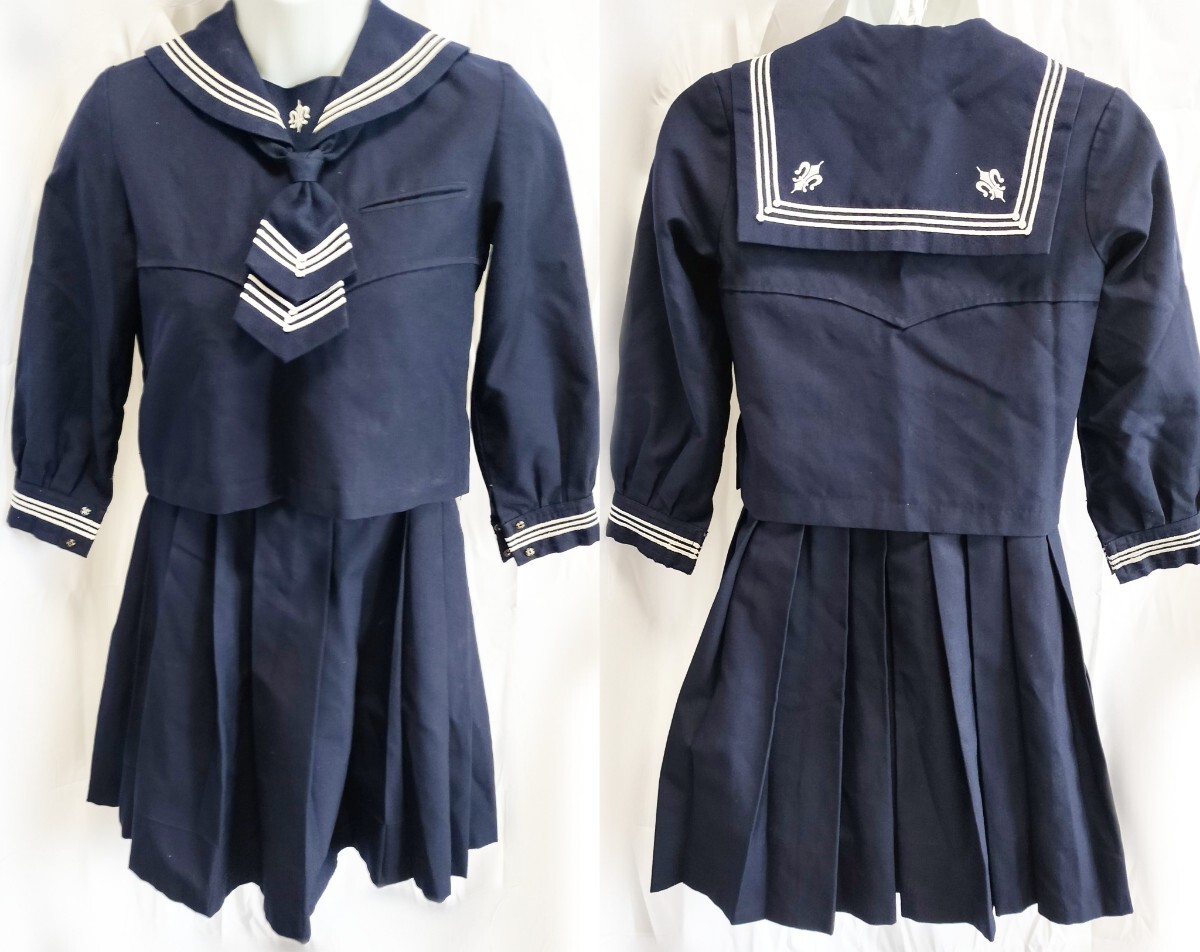 東京都 白百合学園 小学校 冬服 セーラー服/フランシスコ/白百合学園/タイツの画像2