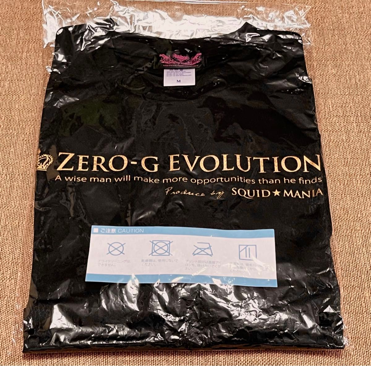 【新品】スクイッドマニア ゼロエボ ライトDRY Tシャツ（ブラック×ゴールド）吸水速乾性＋UVカット