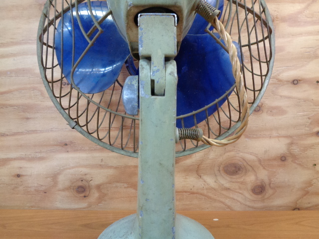 ★格安売切★激レア 昭和レトロ 三菱 扇風機 30cm 標準扇 D-12NB A.C.ELECTRIC FAN コバルト Mitsubishi Electric アンティーク レトロ家電の画像10