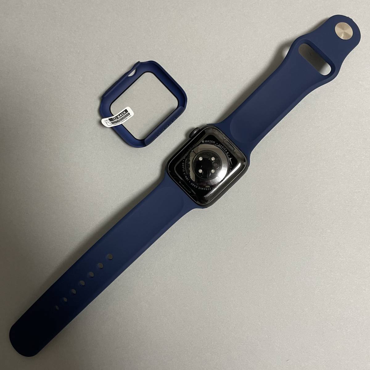 【新品】ネイビー AppleWatch 7 アップルウォッチ バンド カバー M/L 41mmの画像4