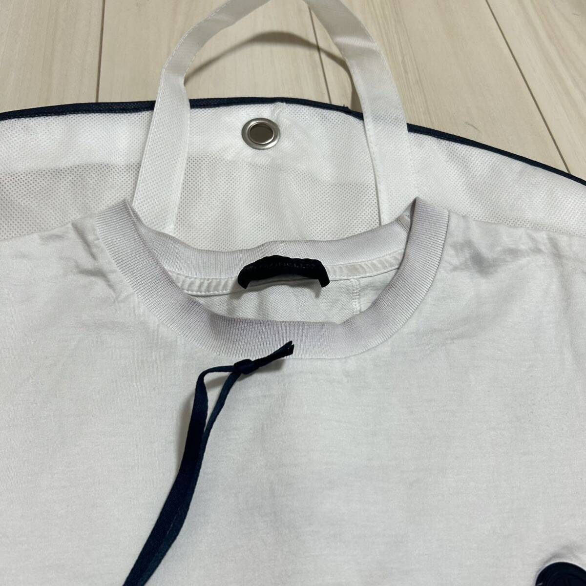 【22SS】【最新作】【最安値】MONCLER モンクレール 半袖Tシャツ ラバーワッペン 白 XXLの画像3
