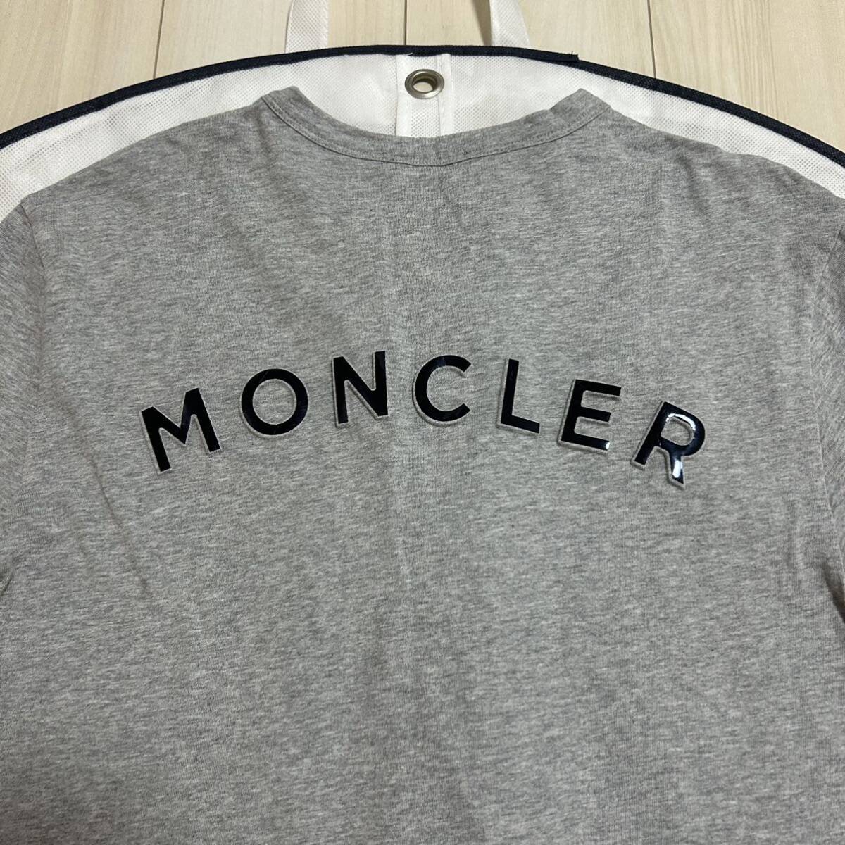 【最安値】MONCLER モンクレール　ラバーワッペン半袖Tシャツ　グレー　M_画像1