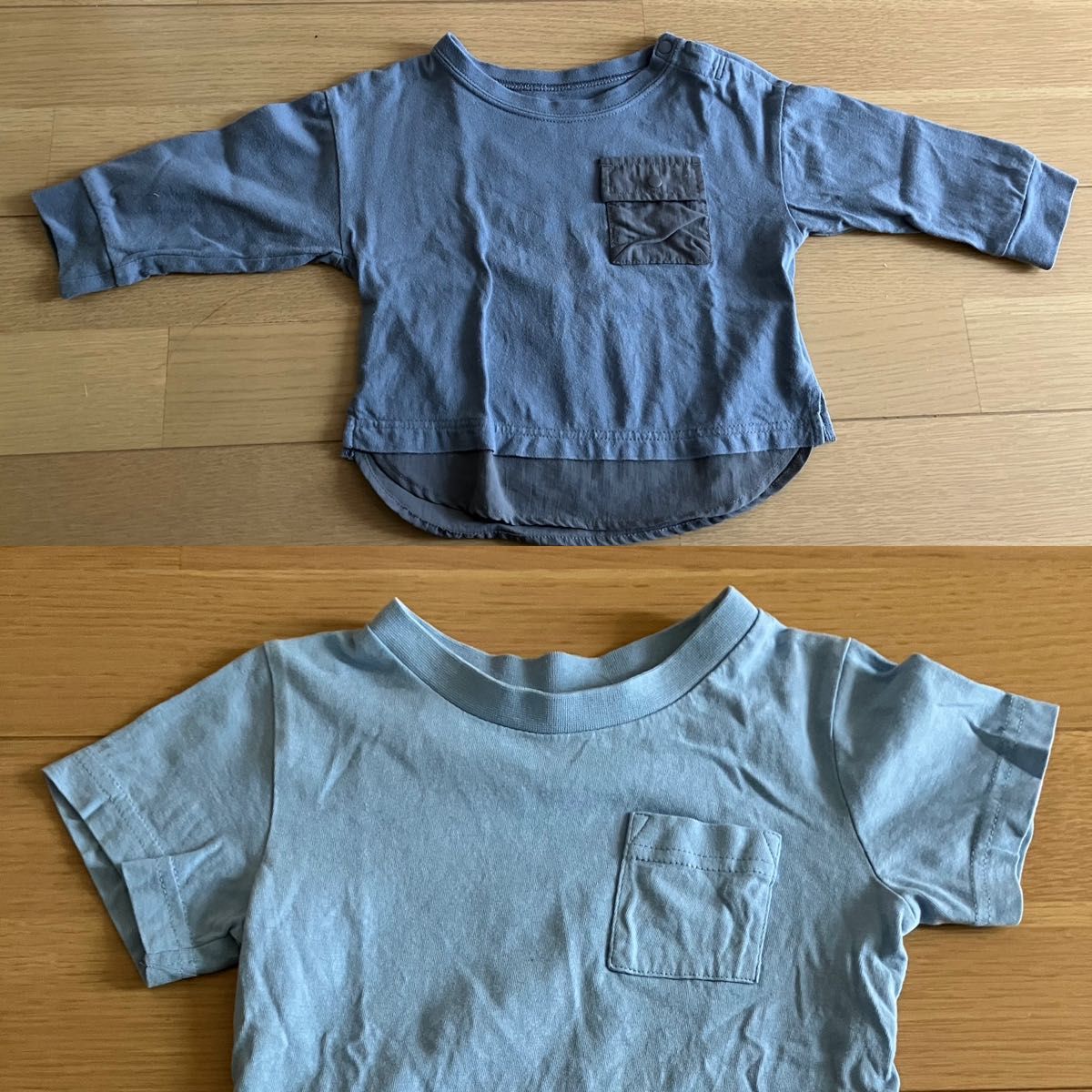 ブルー系Tシャツ2枚セット