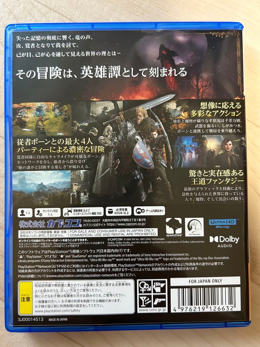 PS5 ドラゴンズドグマ 2ソフト